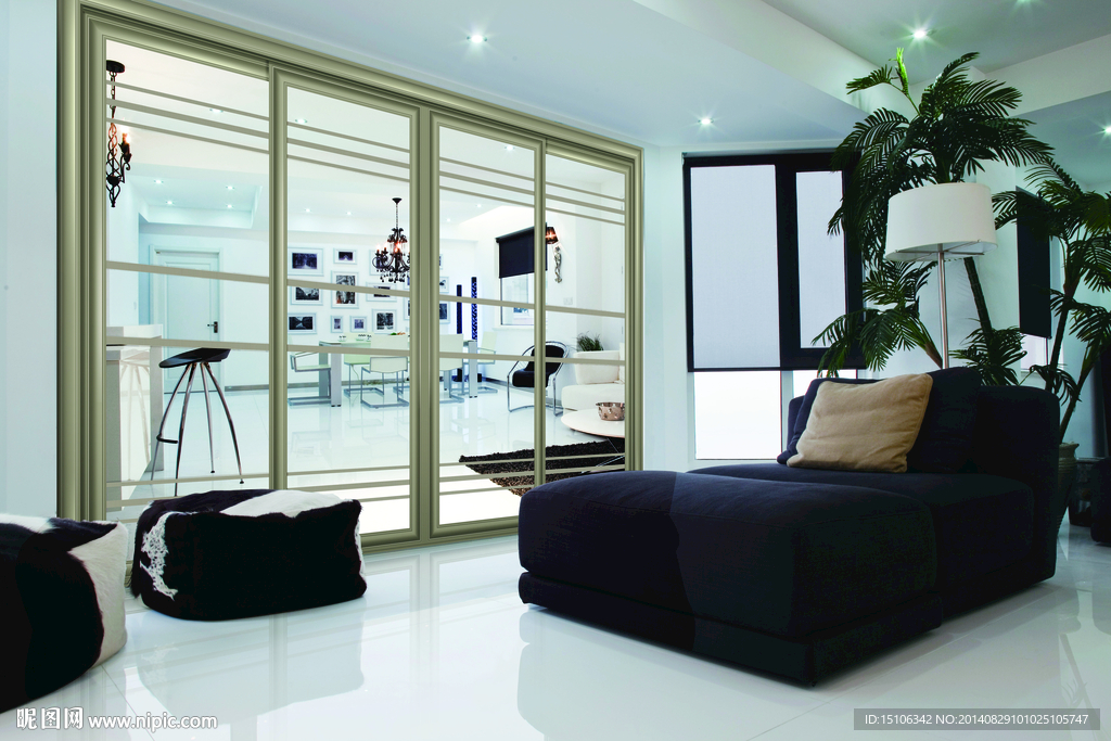 推拉门  合层效果图