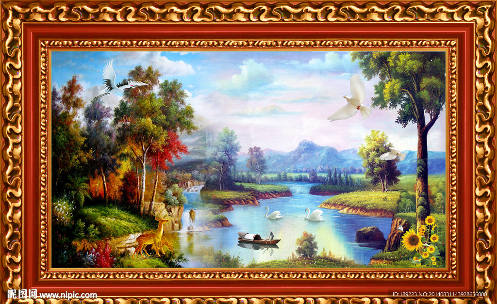 山水油画