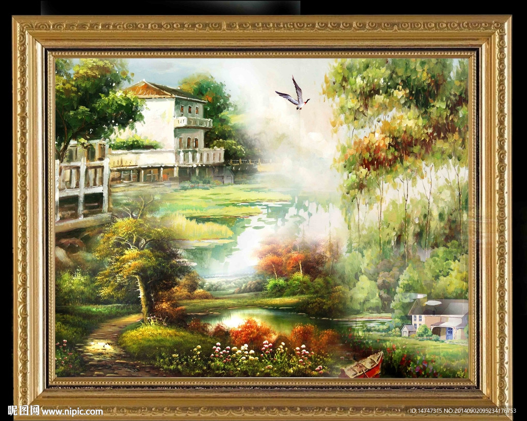 欧式风景油画