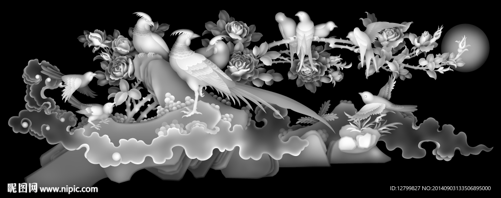 锦上添花灰度图