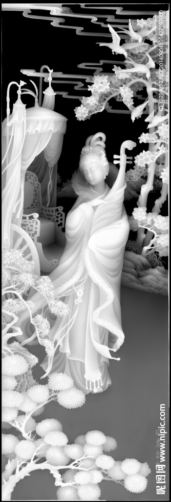 四大美女灰度图