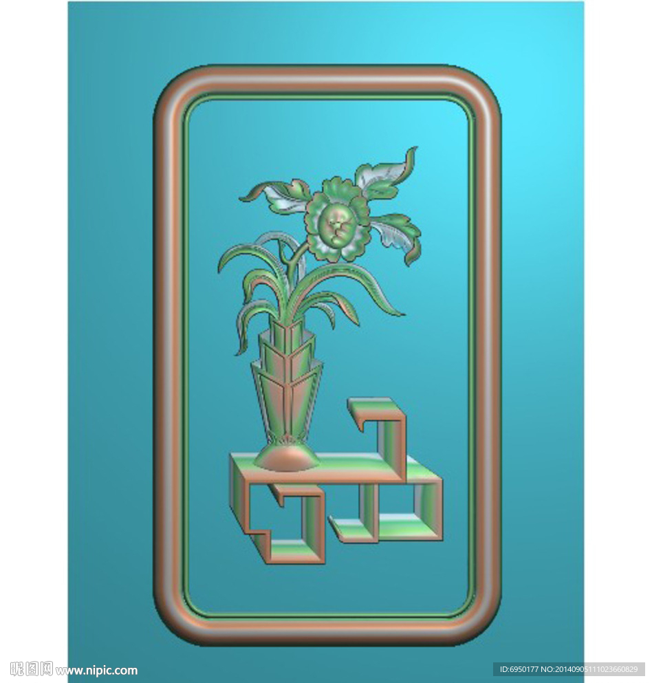 葵花背板精雕灰度