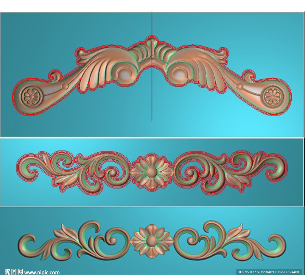 欧式洋花精雕灰度