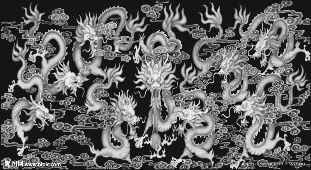 九龙灰度图