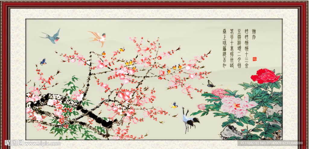 桃花 花开富贵