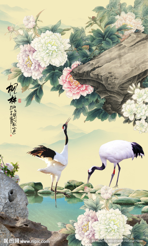 花鸟图 花开富贵