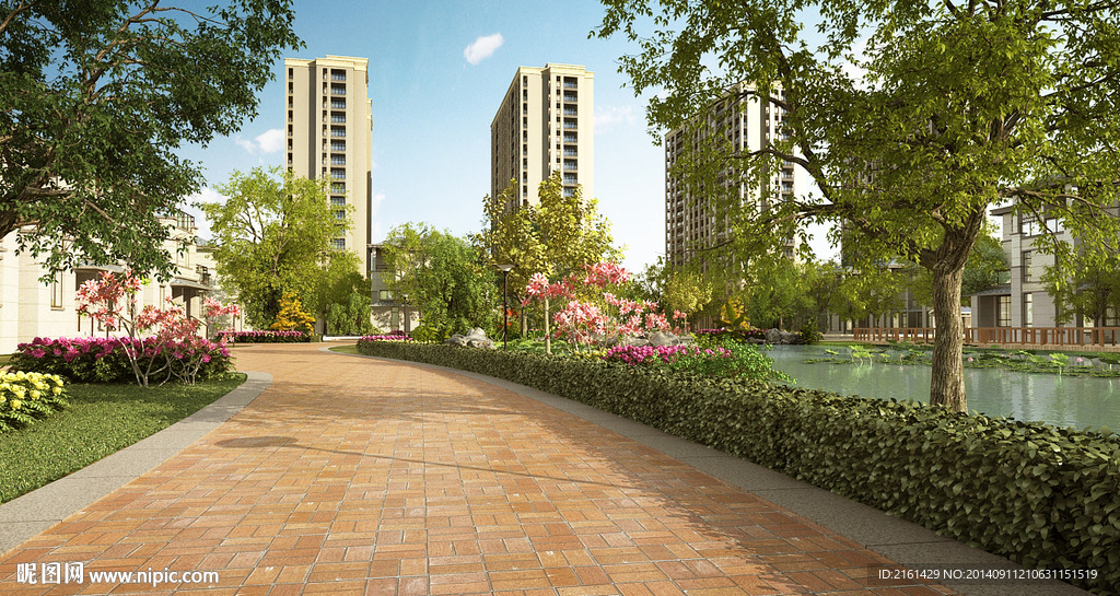 建筑漫游动画小路镜头