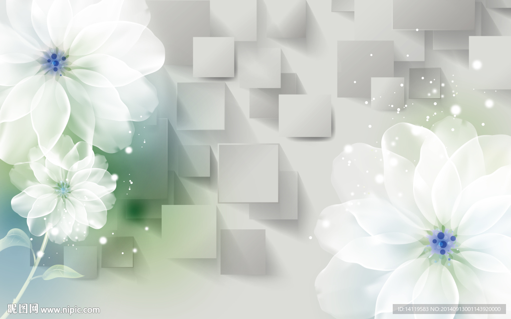 3D立体三维现代壁画