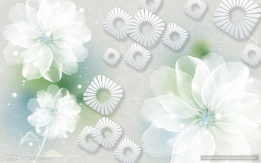 3D立体三维现代壁画