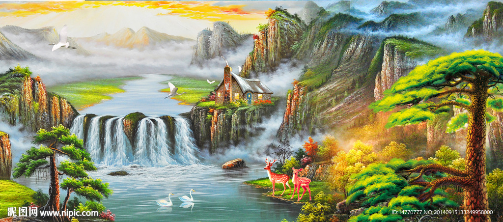 风景山水油画