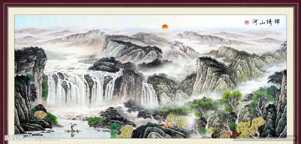 巨幅山水画