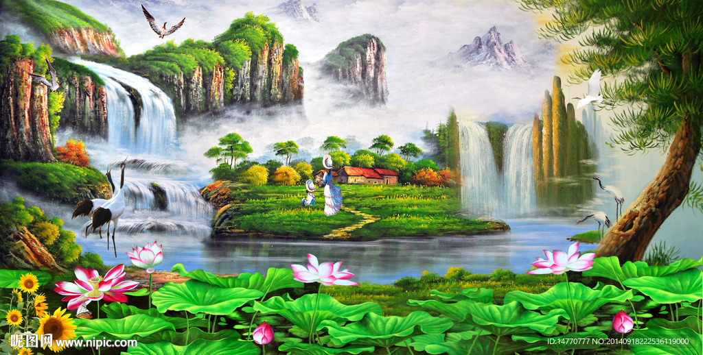 山水油画