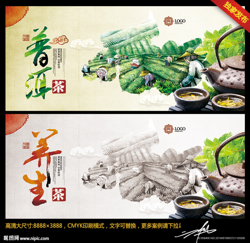 养生茶 普洱茶 唯美