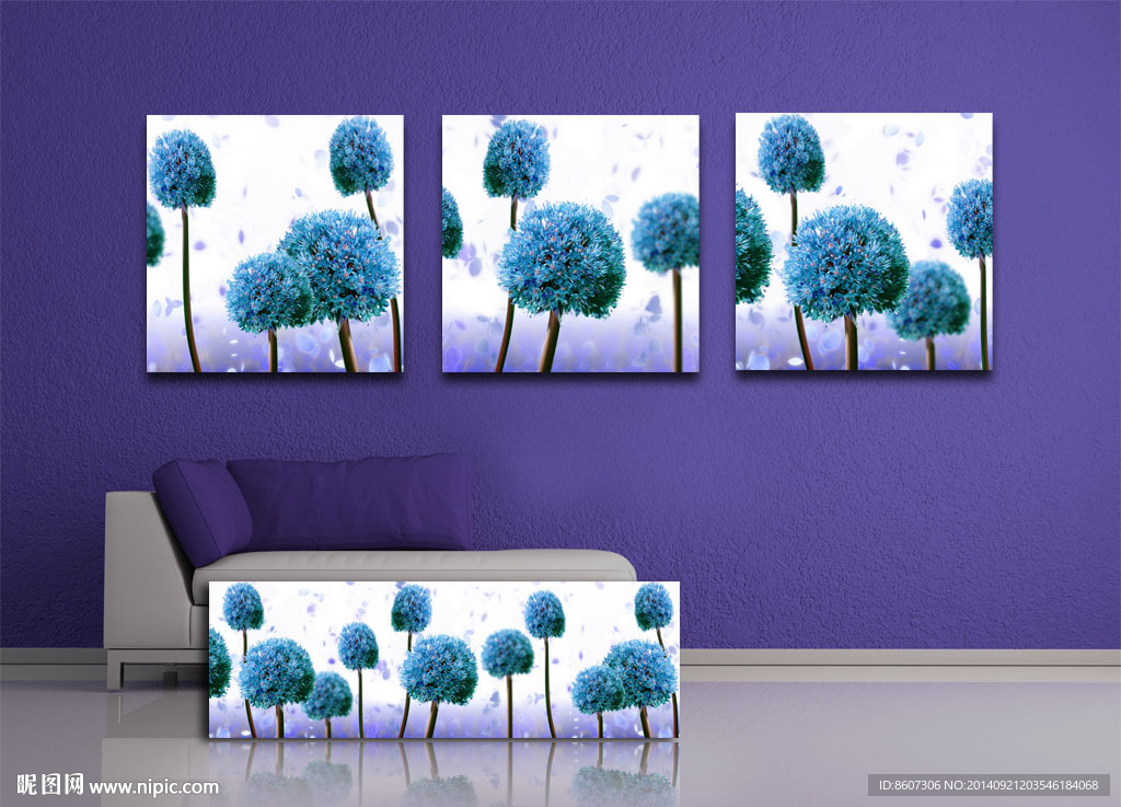 蒲公英 装饰画 无框画