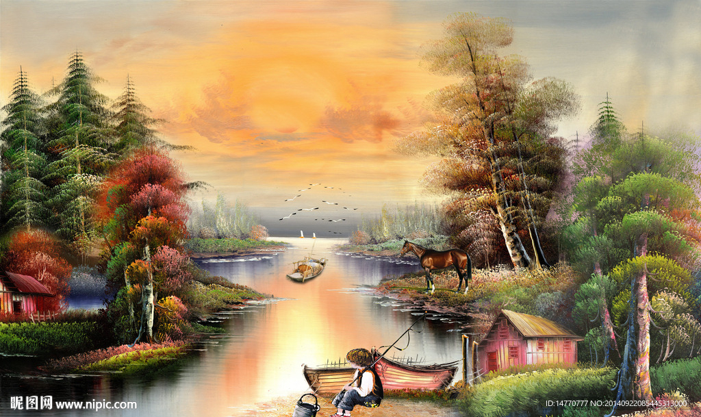 油画风景