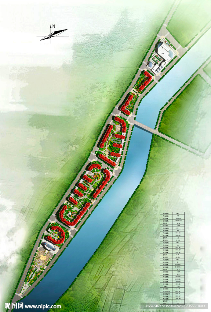住宅区鸟瞰图