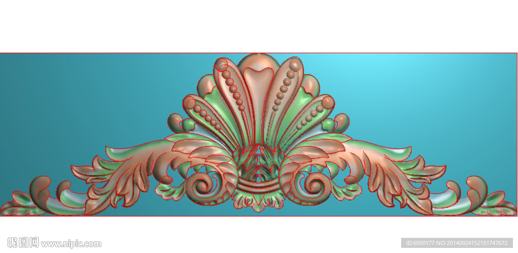 欧式洋花门花贴花精雕