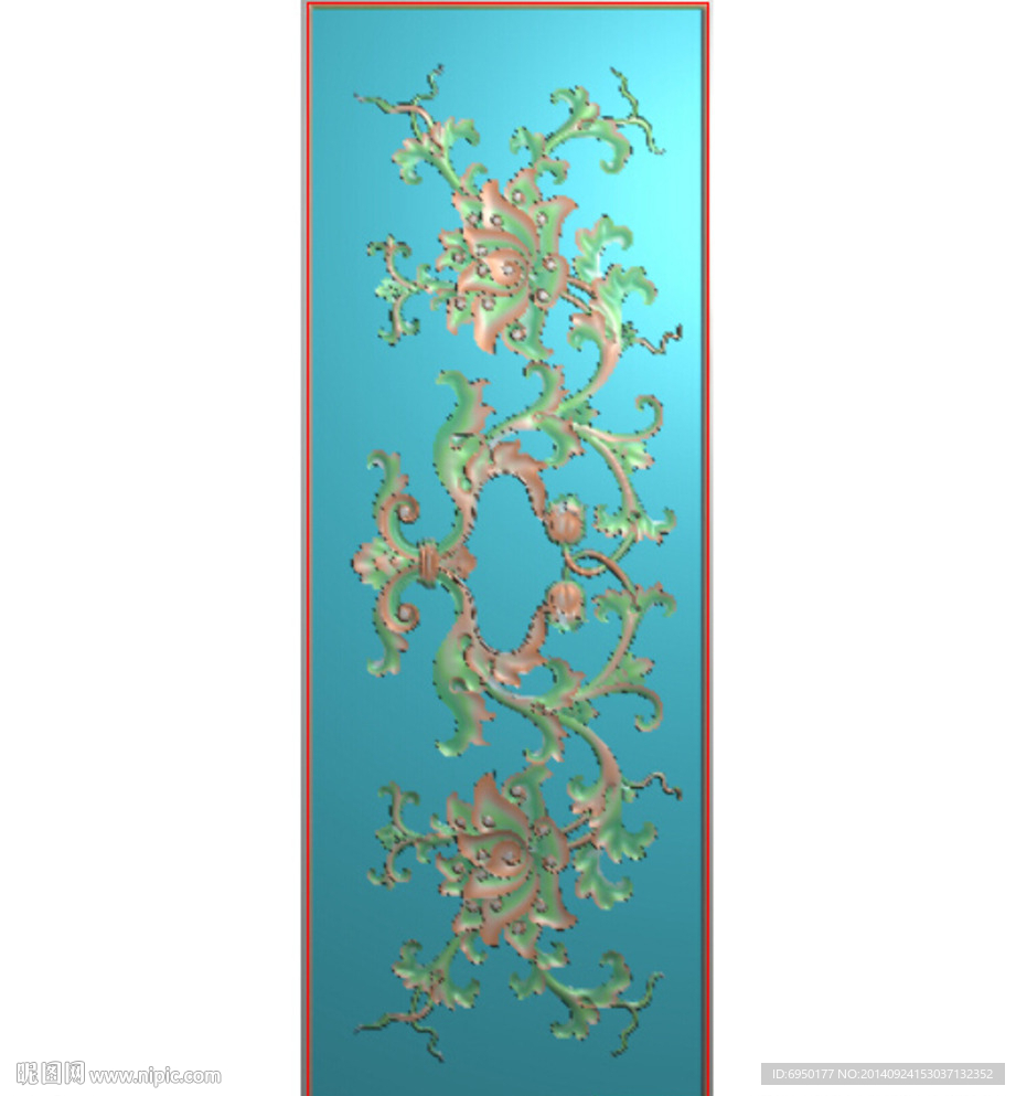 洋花床头柜精雕