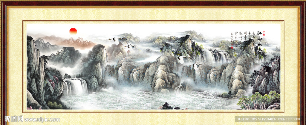 国画装饰画素材