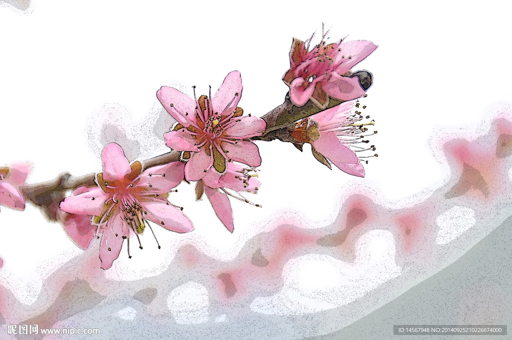 世外桃花油画