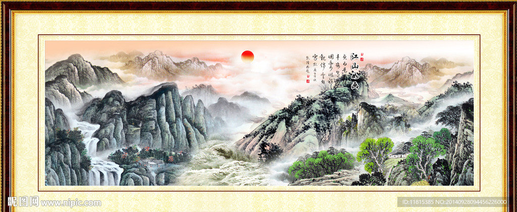 山水客厅装饰画