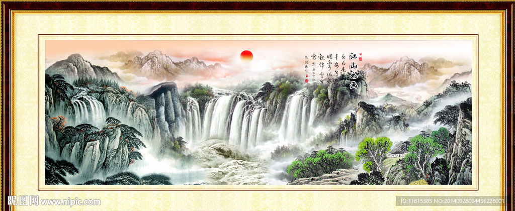 山水风景画图片