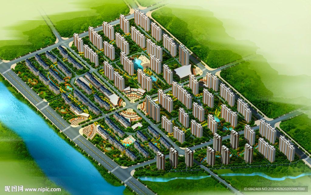 住宅区效果图