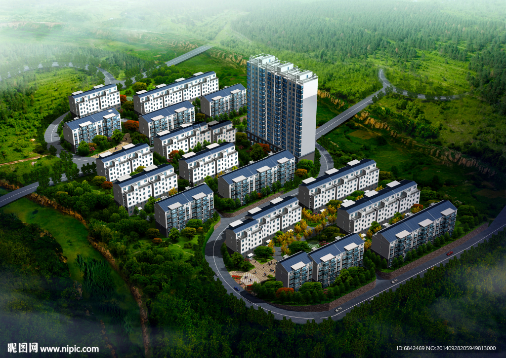住宅区效果图