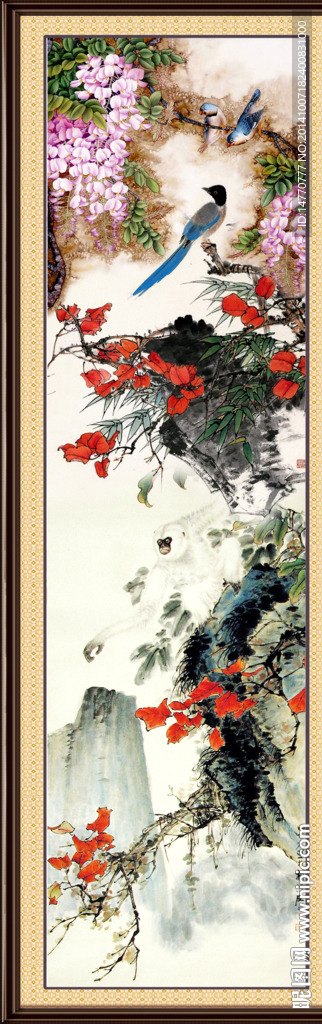 花开富贵花鸟图