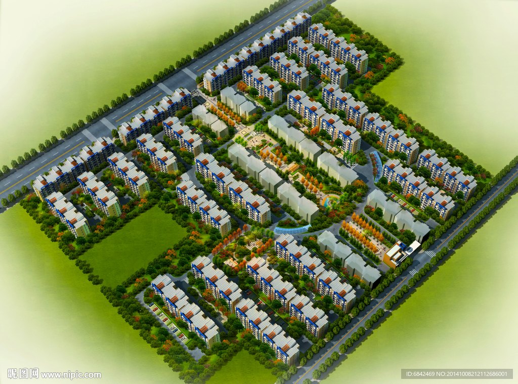 住宅区效果图
