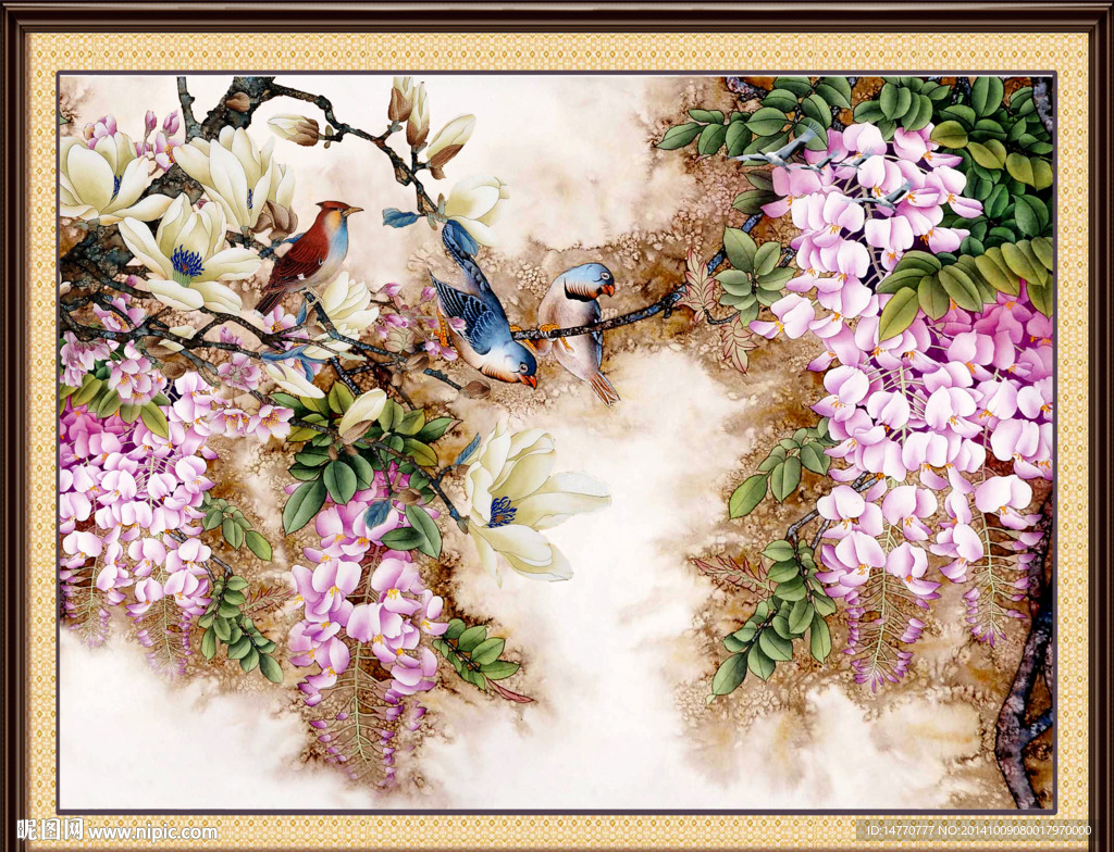 花鸟图 花开富贵