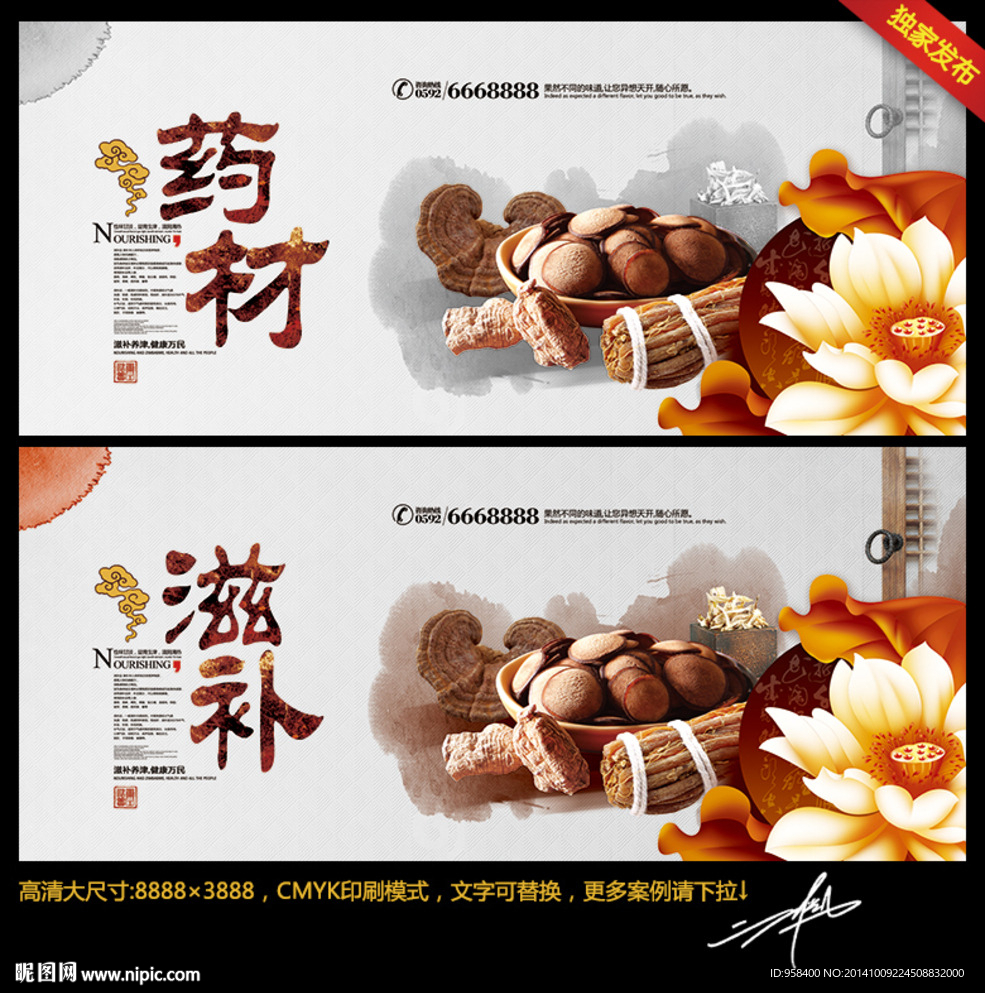 滋补 中药材 中国风