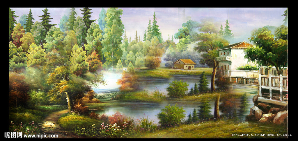 风景油画装饰画