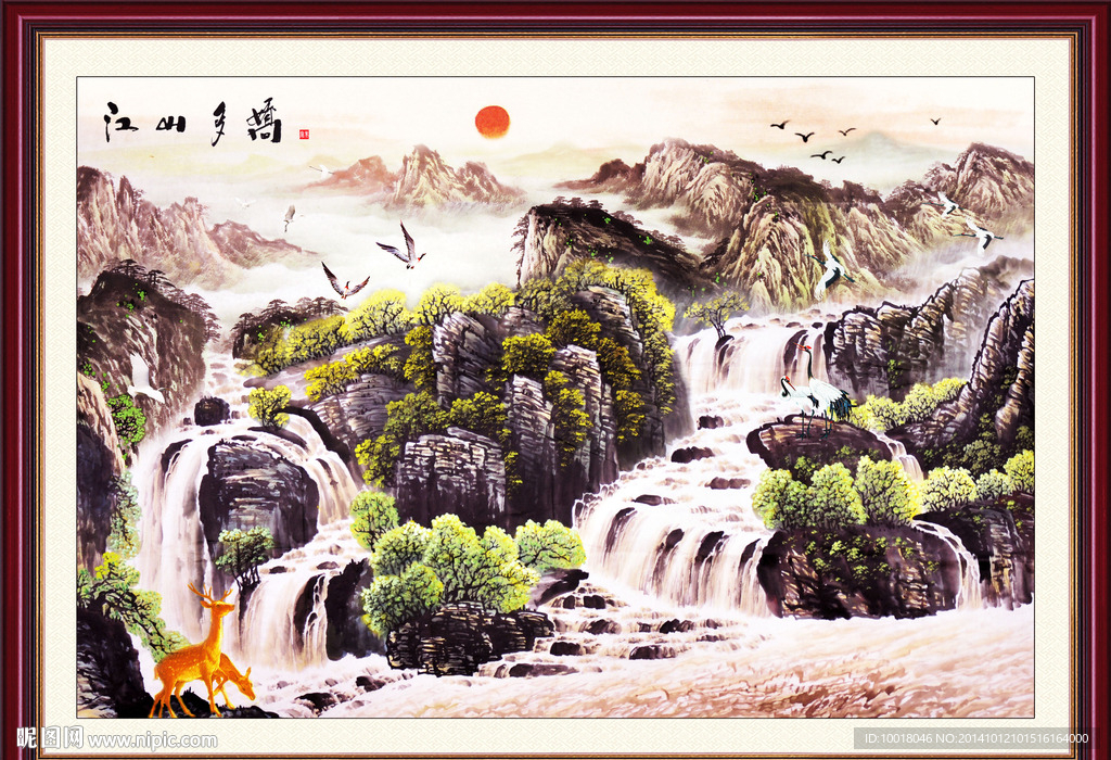 山水风景油画