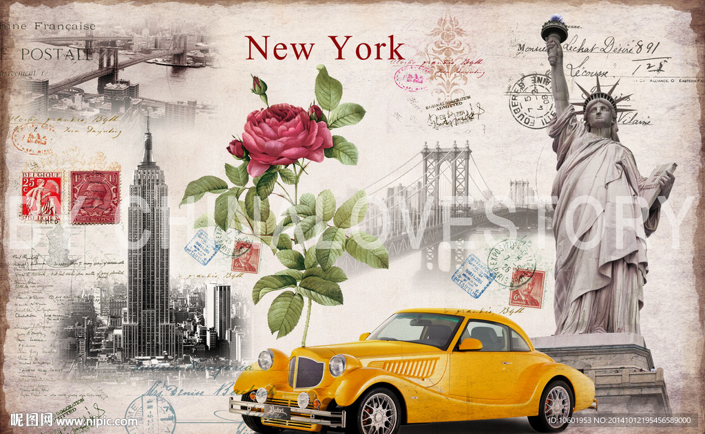 欧美风格装饰画