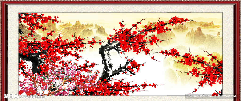 国画梅花