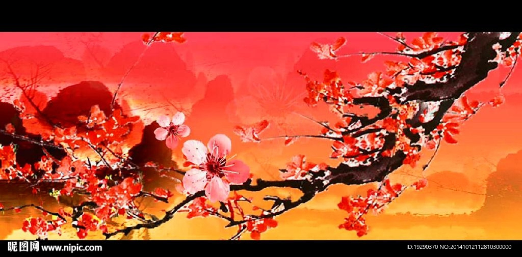 梅花开（大屏LED背景