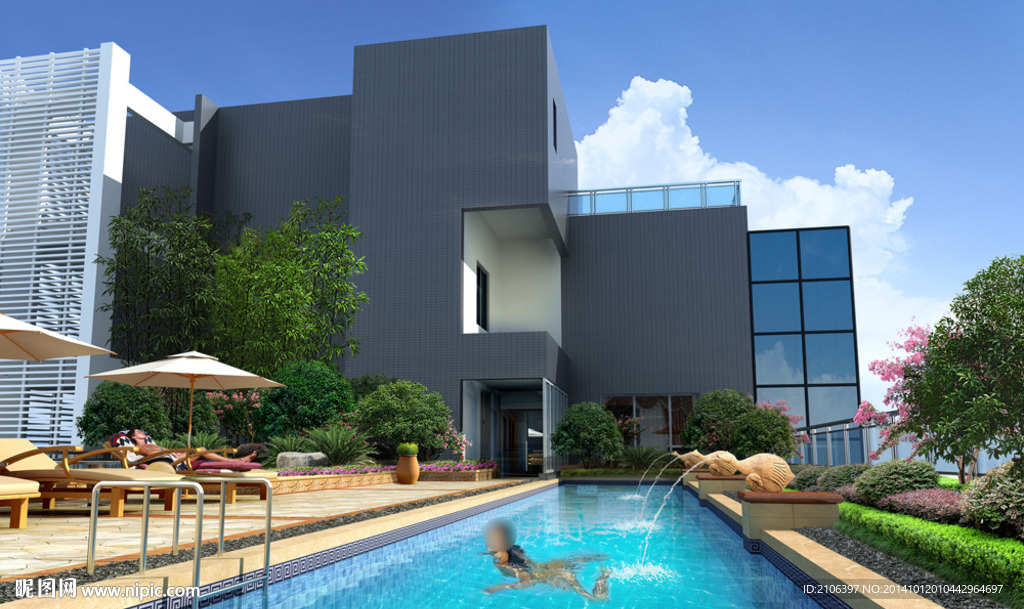 园林景观PSD分层效果