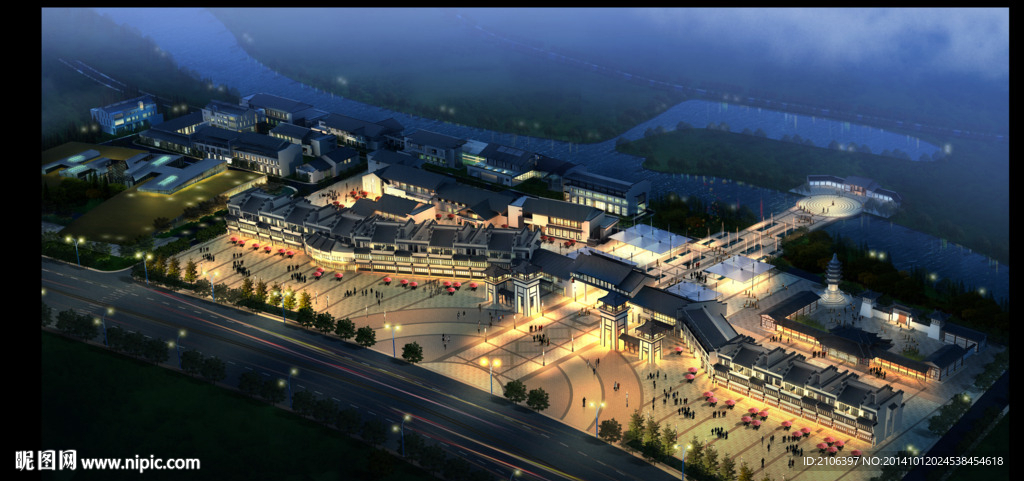 园林景观PSD分层效果