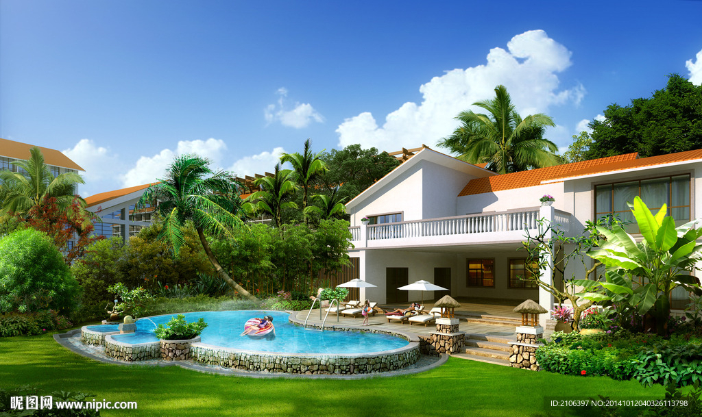 园林景观PSD分层效果