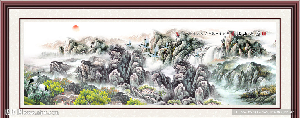 国画山水装饰画