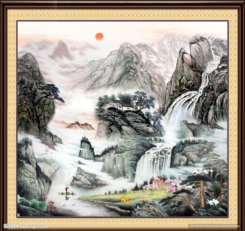 国画风景山水画