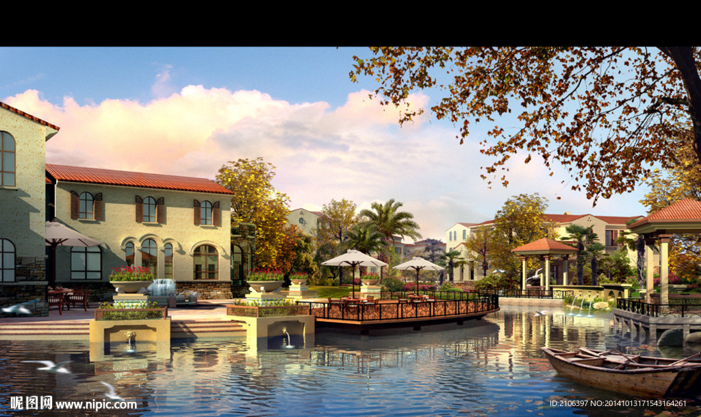 园林景观PSD分层效果