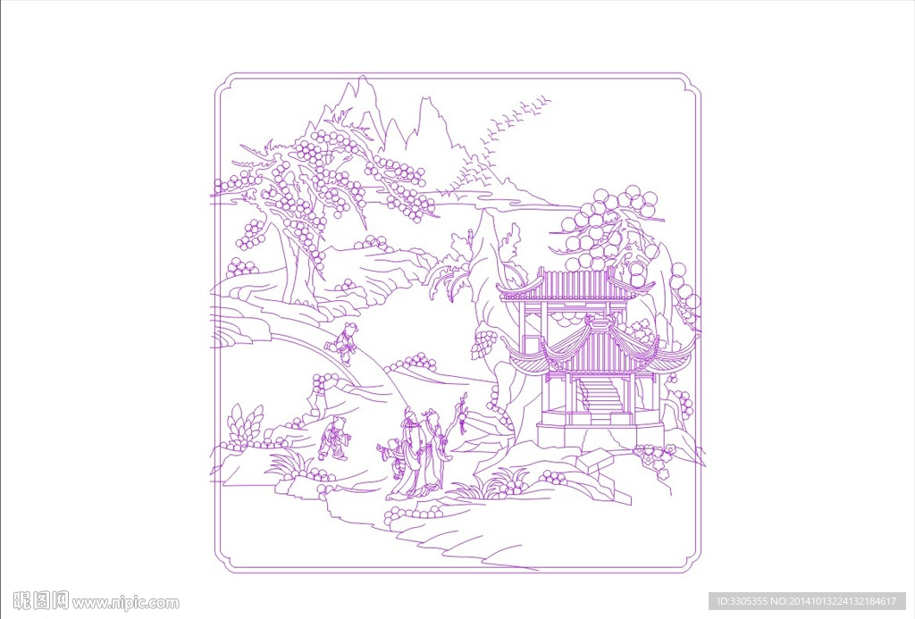 亭台楼阁（路径未合闭）