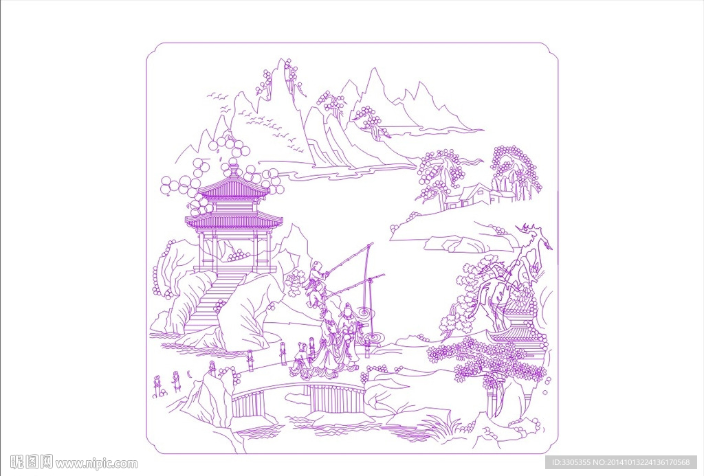亭台楼阁（路径未合闭）