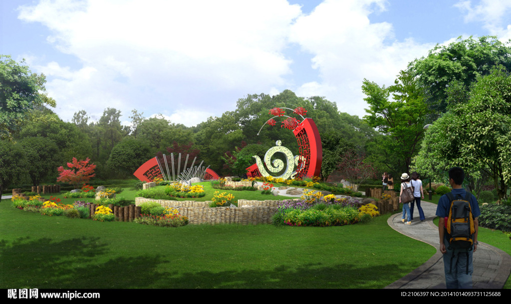 园林景观PSD分层效果