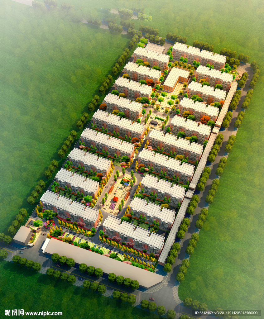住宅区效果图