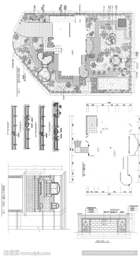 别墅建筑布置图纸
