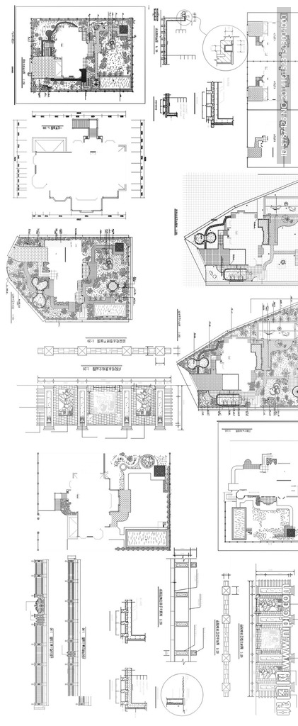 成套别墅建筑施工图