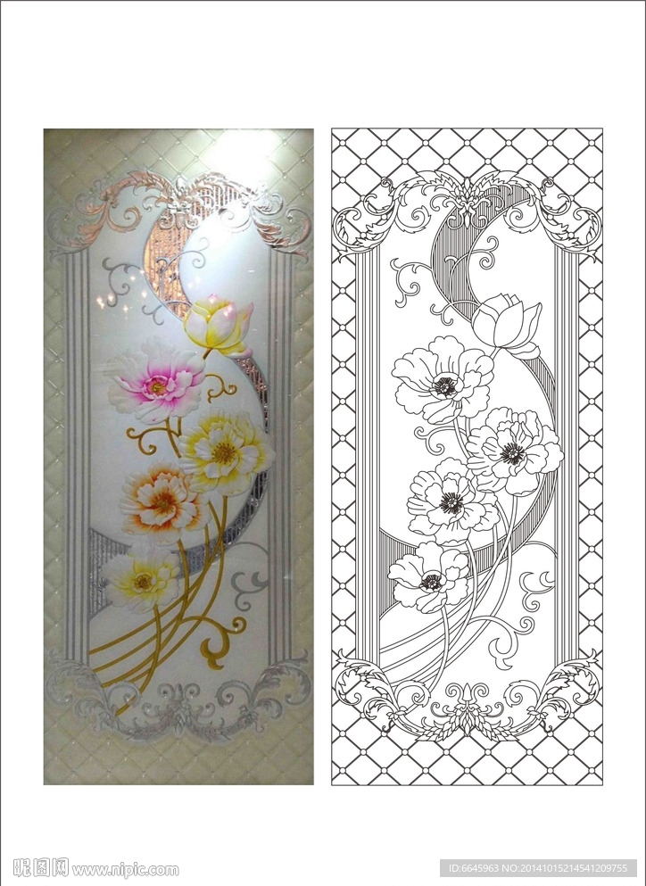 欧式花纹